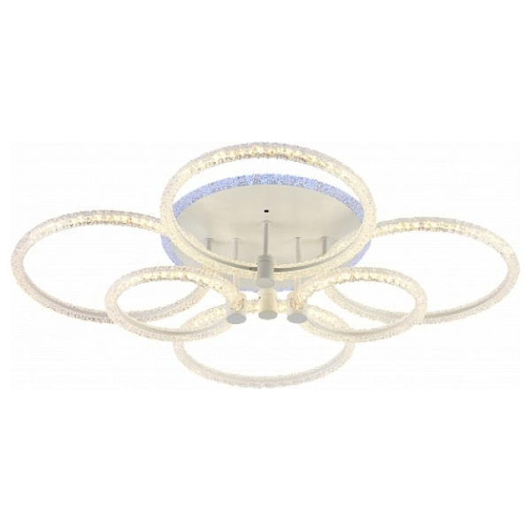 Люстра светодиодная 150Вт+8Вт 3000-6000K DIMMER ПДУ AU62201/6 WH (RGB) Атмосфера уюта