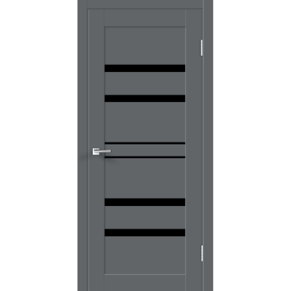 Вулкан полотно ЭМАЛЮКС ЛИНИЯ 6 со стеклом черным 700 VellDoris