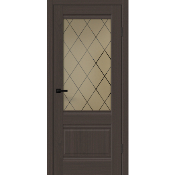 Орех американский шоколад SOFTWOOD ALTO  стекло ромб бронза 2 V 600 VellDoris