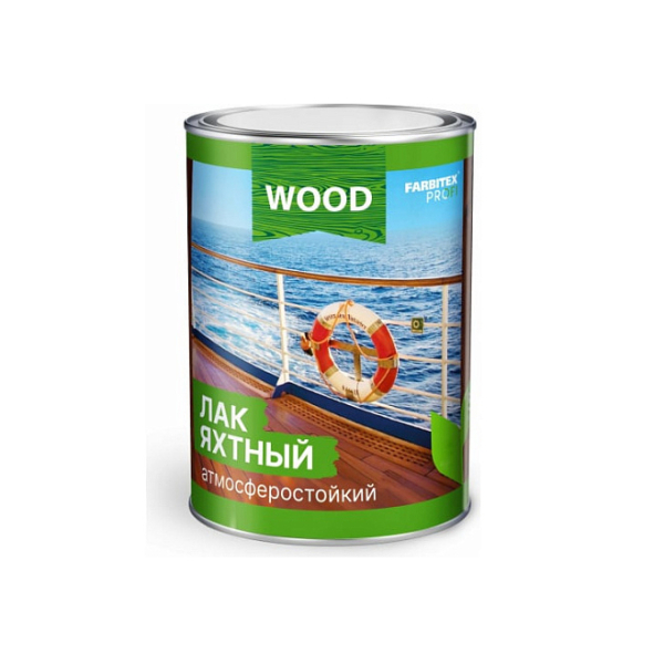 Лак яхтный атмосферостойкий уралкидный матовый Good for Wood  0,8л FARBITEX