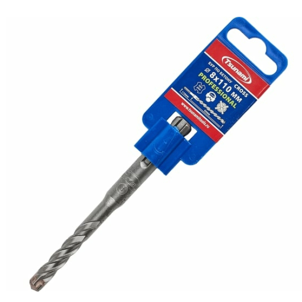 Бур 8*110мм sds plus Cross Professional Tsunami