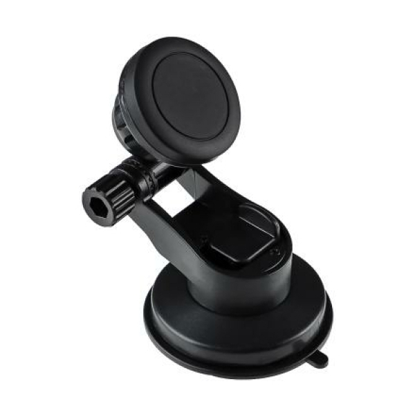 ЕРМАК Держатель телефона магнитный, на присоске, регулируемый угол, черный