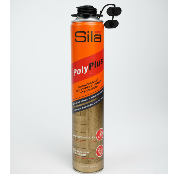 Утеплитель напыляемый полиуретановый 850мл SILA PRO POLYPLUS