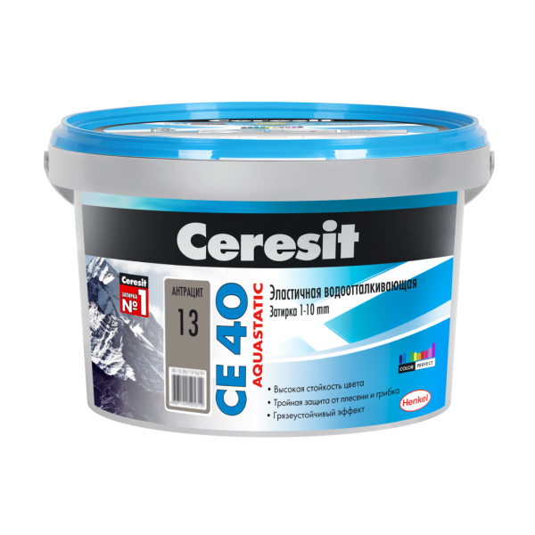 Затирка Ceresit CE40 антрацит 2кг