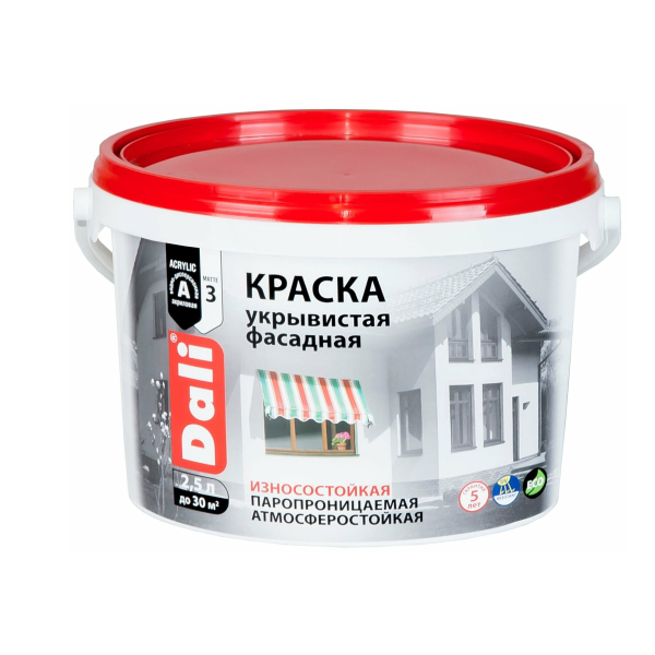 Краска ВД фасадная 5л Dali