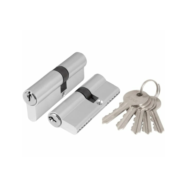 Цилиндровый механизм AS1000Key80 35+10+35 CP хром Ajax