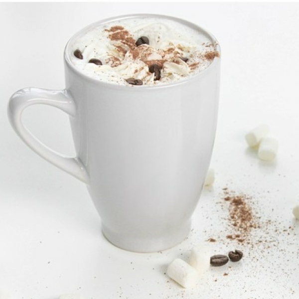Кружка керамическая Доляна Coffee break, 300 мл, цвет белый