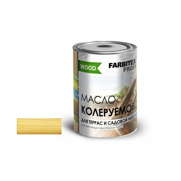 Масло колер для террас и садовой мебели Сосна 0.9л Farbitex Профи Good For Wood