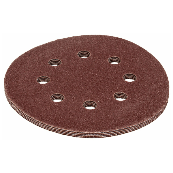 Круг абразивный Р400 125мм 5шт на тканевой подложке под липучку WILLMARK