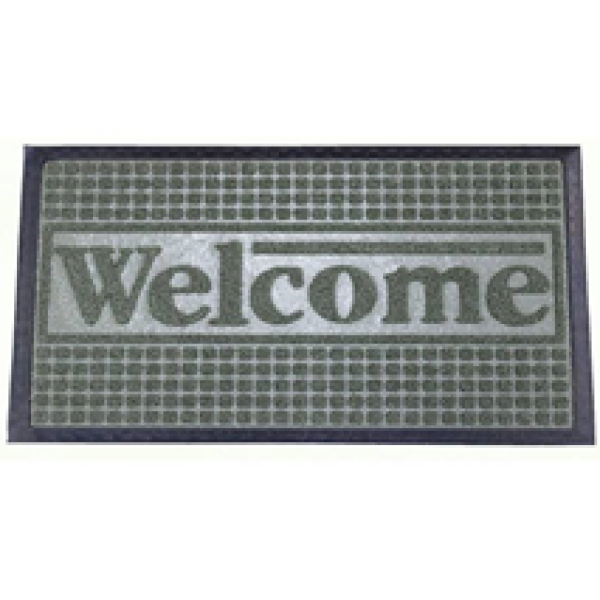 Коврик придверный BAIZHENG 60*90 (Welcome) черный