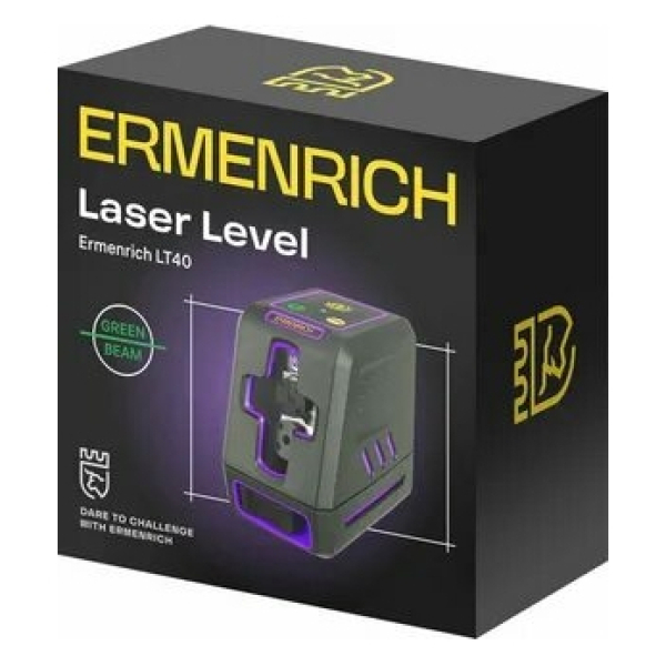 Уровень лазерный 30м зеленый луч LT40 Ermenrich BASE