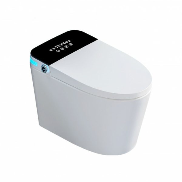Унитаз умный с сиденьем с микролифтом белый/черный KN60202B-PRO KNOIS