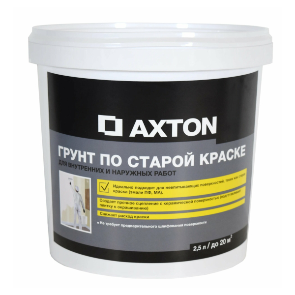Грунтовка по старой краске 2,5л Axton