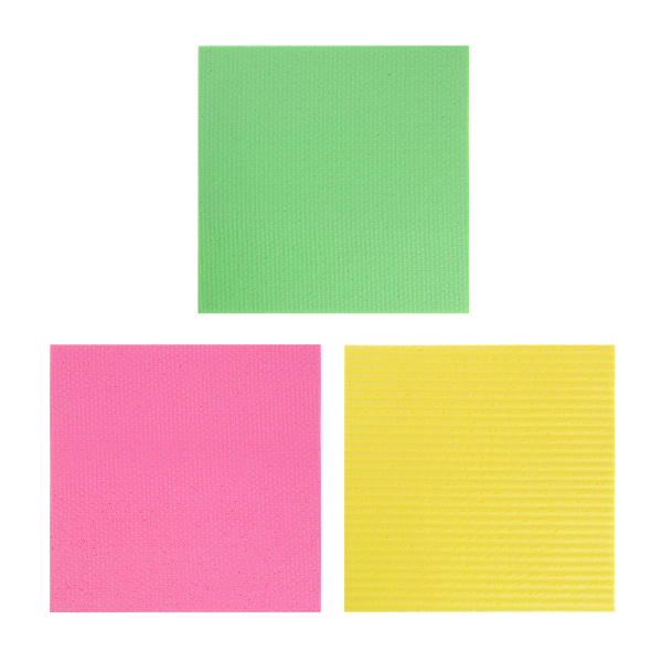 VETTA Набор многоразовых салфеток 3 шт., целлюлоза, 14х15 см