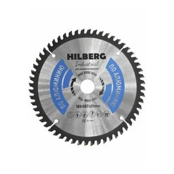 Диск пильный по алюминию 165*20 56 зубьев Hilberg