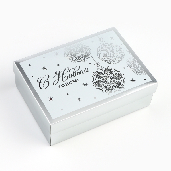 Коробка подарочная 21*15*7см С новым годом