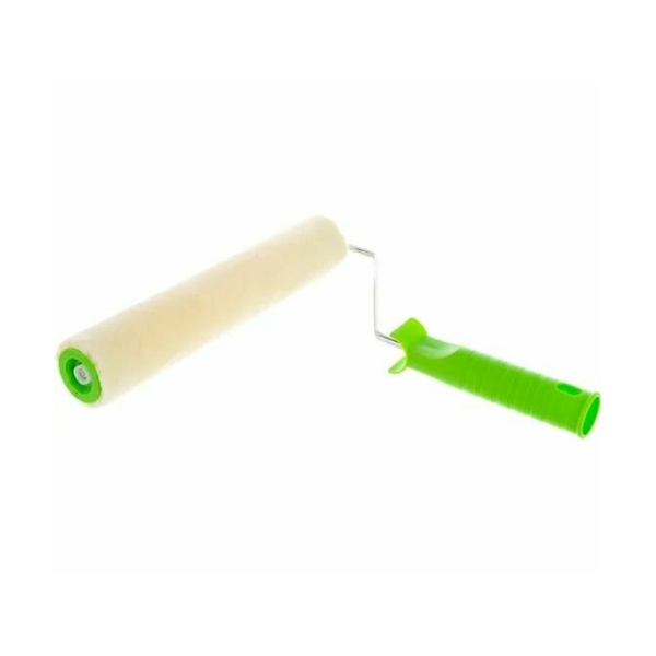 Валик велюр с ручкой 180мм d48мм ворс 12мм бюгель 8мм Сибртех