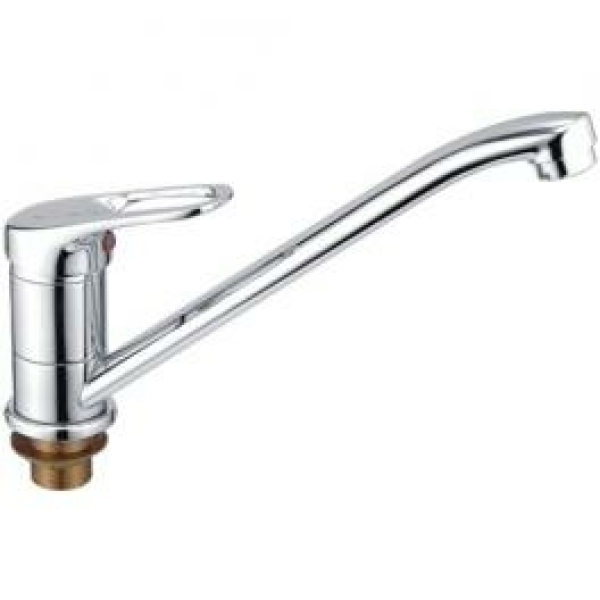 Смеситель для кухни однорычажный высокий излив латунь L4537-2 LEDEME