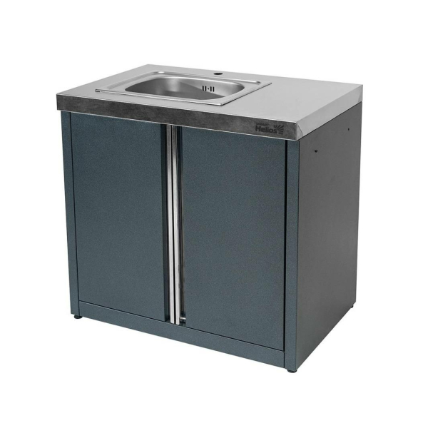 HS-KU01-SHM900, Модуль уличной кухни SMART-900 Шкаф с мойкой (HS-KU01-SHM900) Helios