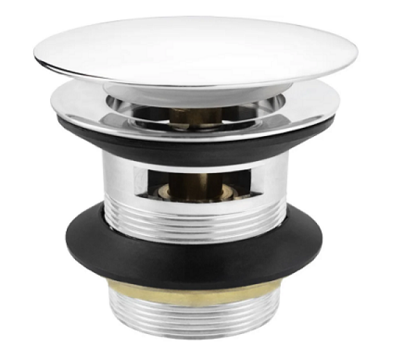 Донный клапан 1-1/4" click-clack с переливом SS 201 MASTERPROF