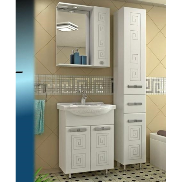 Зеркало-шкаф Греция 55 белый GOTA ROCIO