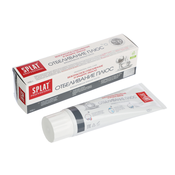 Зубная паста SPLAT Отбеливание плюс, туба, 100 г