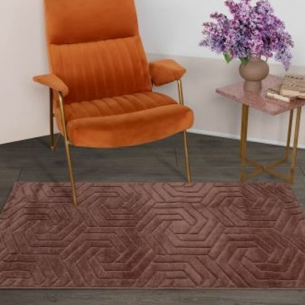 Ковер SOFT 2*3 дизайн J764A MARSALA/MARSALA