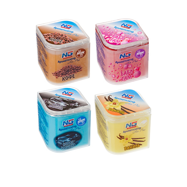 Ароматизатор воздуха гелевый бабл гам новая машина свежесть океана цитрус NEW GALAXY