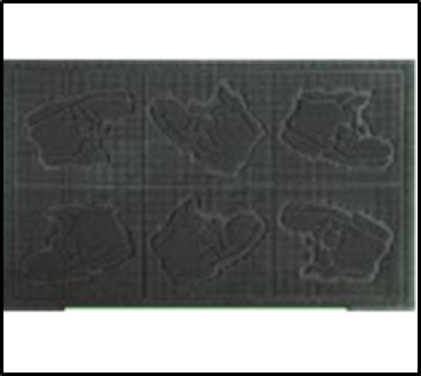 Коврик с рисунком "Ботинок" 0,4*0,6