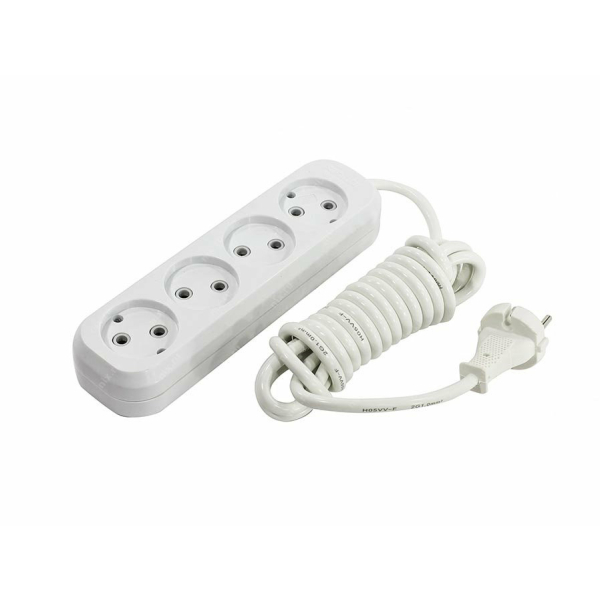 Удлинитель 4гн 5м 10А (ПВС 2*1) SBE-10-4-05-N SmartBuy