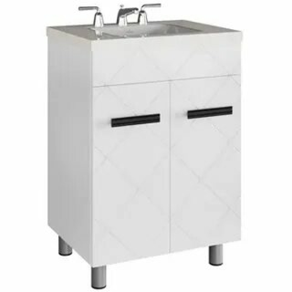 Тумба напольная Куба 60 белый (под умывальник Фостер 60) GOTA ROCIO