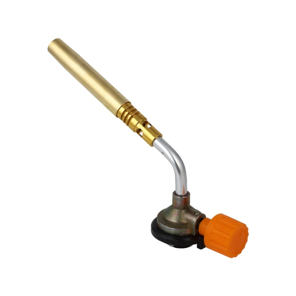 ЕРМАК Горелка газ. к баллону с цанговым захватом, узкое удлиненное сопло из латуни 19,5х4х6см