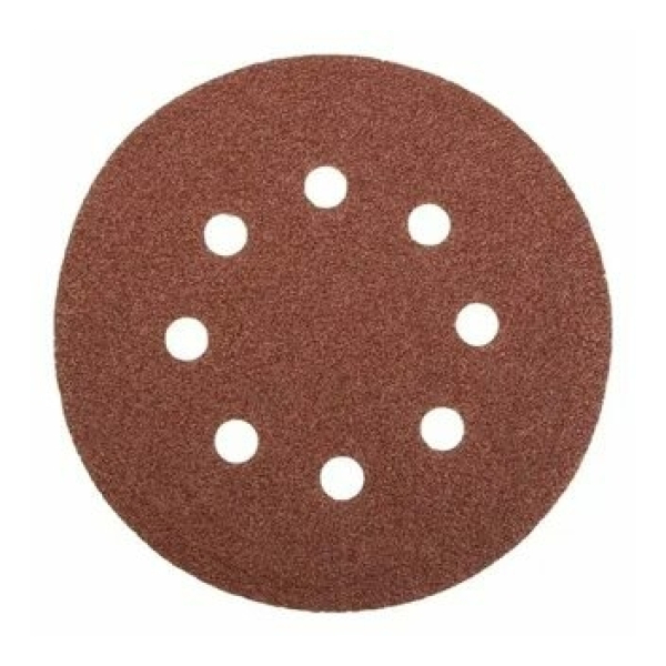Круг абразивный перфорированный Р240 125мм 5шт на ворсовой основе Вихрь