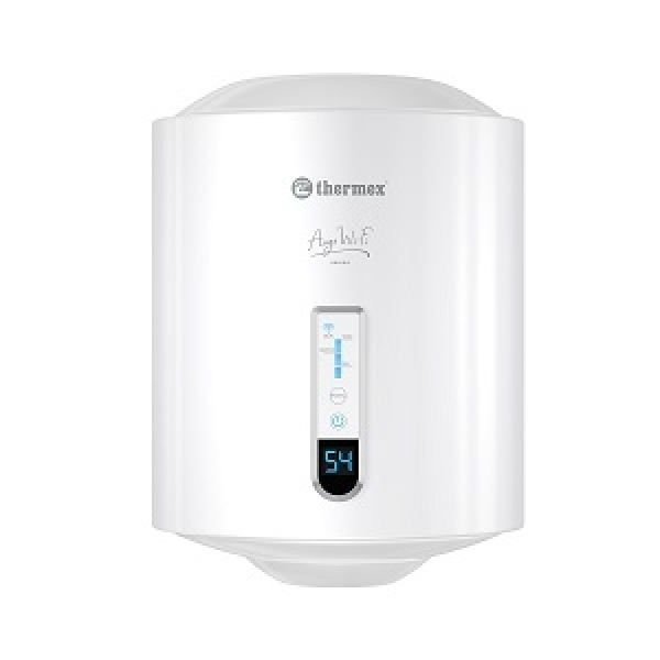 Водонагреватель 30л круглый эмал.бак нерж.ТЭН 1,5кВт Ауга 30V Слим Wi-Fi THERMEX