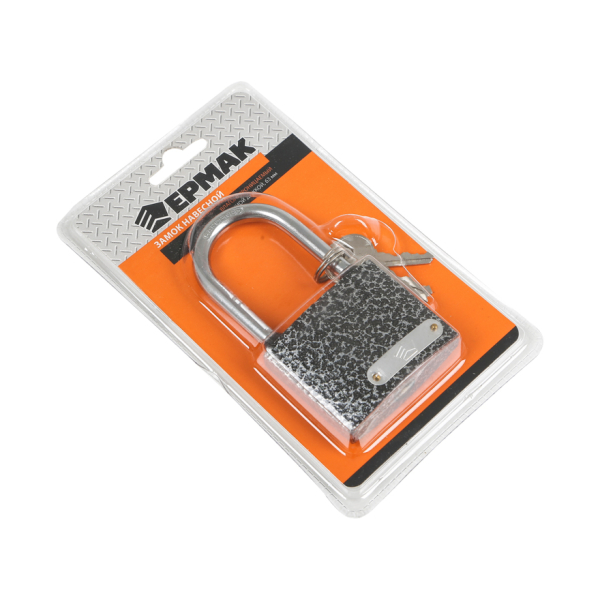 Замок навесной 63мм влагонепроницаемый с длинной дужкой Ермак