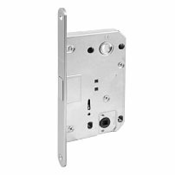 Замок врезной м/о85мм без ЦМ хром Аллюр