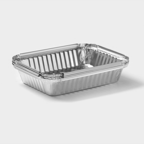 Набор форм для выпечки из фольги Доляна, 705 мл, 5 шт, 18,7×13,6×5 см