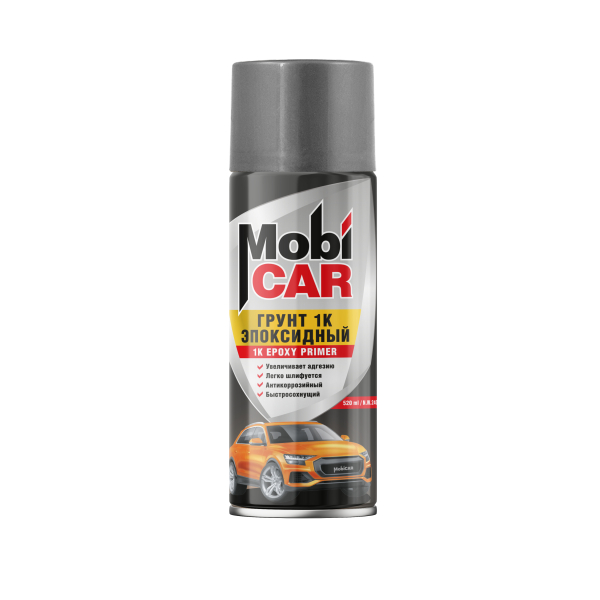 Грунт аэрозольный эпоксидный серый 520мл Mobicar
