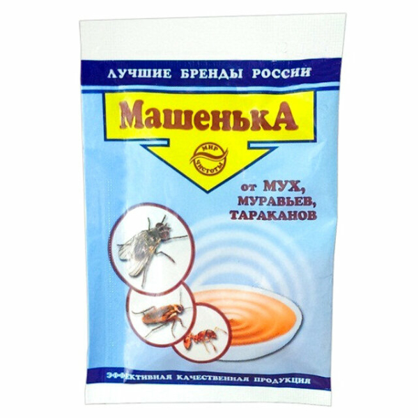 Средство от тараканов мух муравьев 100гр Машенька