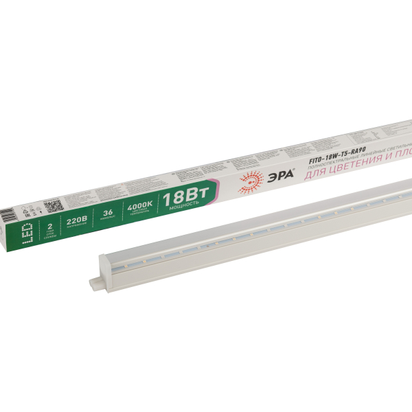 Светильник св/д для растений 18Вт 685мм линейный полный спектр 36мкмоль/c фито IP 658561 ЭРА FITO