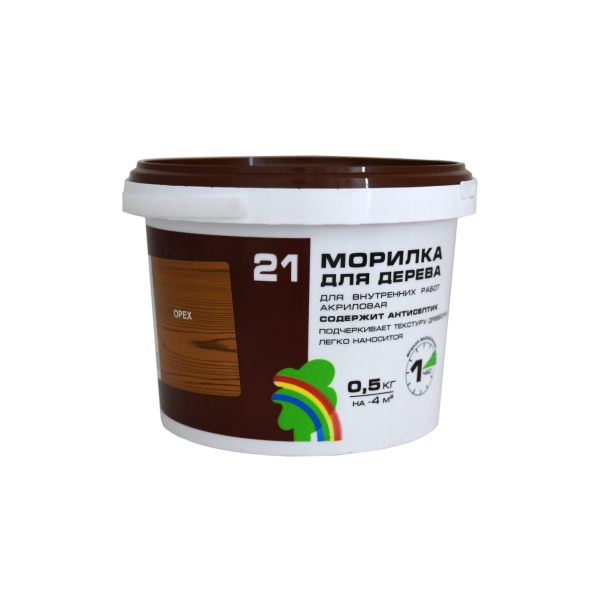 Морилка орех 0,5л Радуга 21