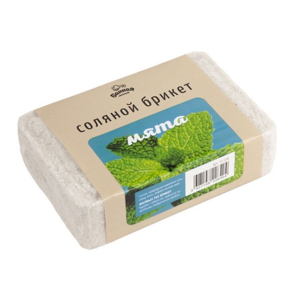 Соляной брикет мята 1,2кг
