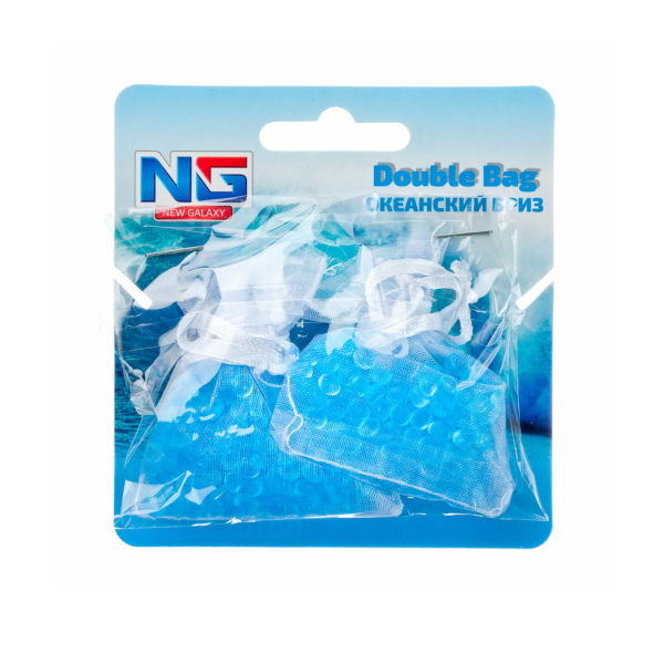 Ароматизатор воздуха пакет Double Bag океанский бриз NEW GALAXY
