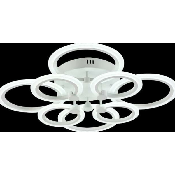 Люстра светодиодная 144Вт 3000-6000К  DIMMER ПДУ Ø675*125 AU61622/4+4 WH Атмосфера уюта