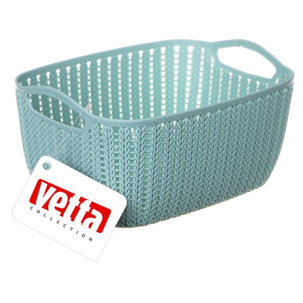 Корзина для хранения 210*160*100мм пластик вязанная
