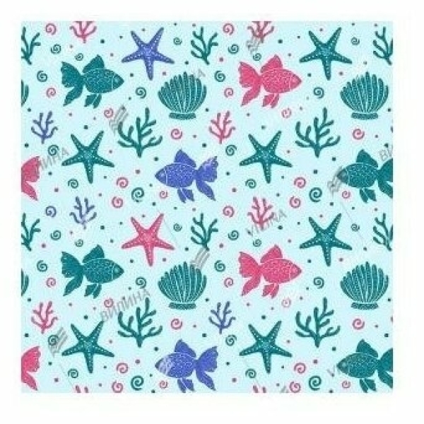 Штора для ванной 180*180 полиэтилен голубой Одиссея