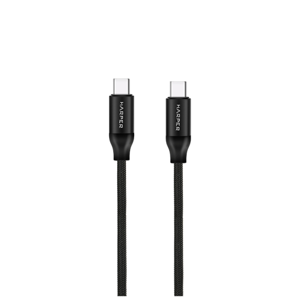 Кабель для зарядки Type-C - Type-C 3А 2м BRCH-772 Black HARPER