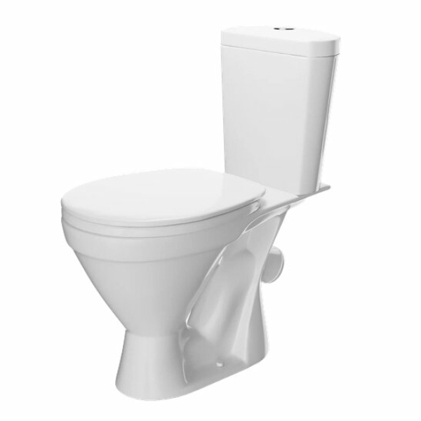 Унитаз-компакт ROSA Стандарт Эконом косой/нижний/пластик