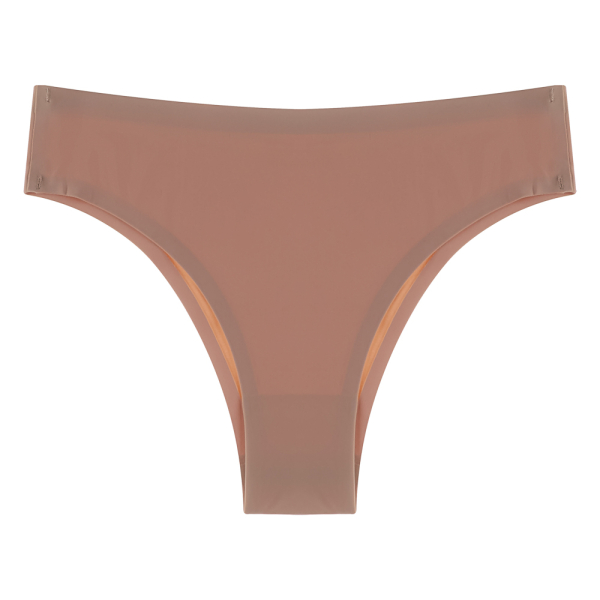GALANTE Трусы-слипы женские бесшовные, р.46, 95%вискоза, 5%спандекс, бежевый, НБ25-10