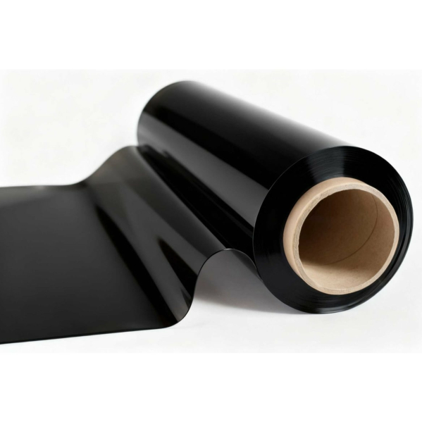 Силиконовое покрытие Dekorelle 0,7x20м, черное, глянец, толщина 0,8мм